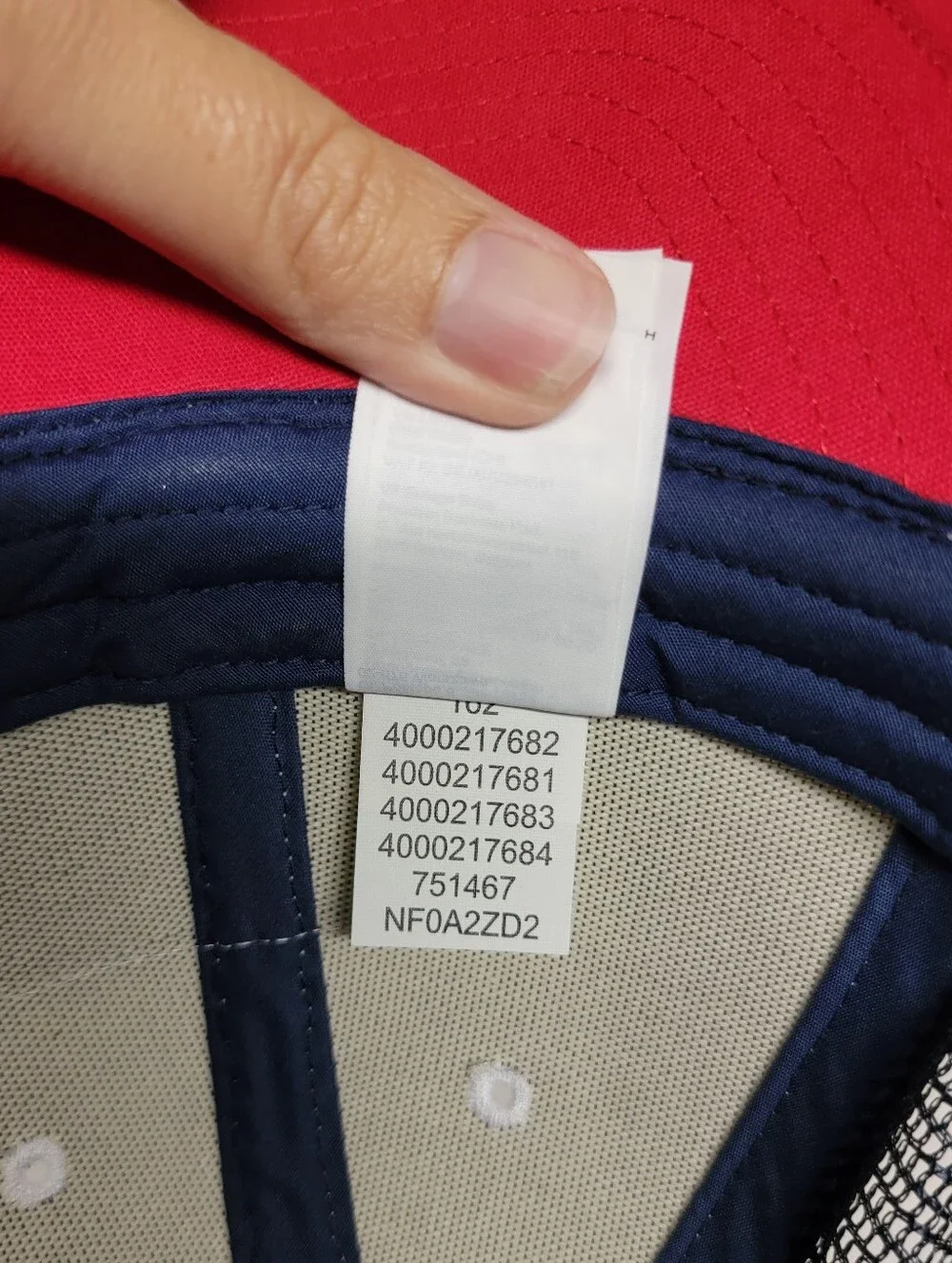 NWOT The North Face Trucker Hat with American Flag Patch
